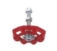 ORFOFE Poignée de Meuble Industrielle Rétro Rouge en Fer, Style Vanne | Finition Lisse et Tactile, Prise Confortable, pour Portes D’armoire et Tiroirs de Commode