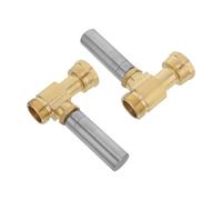 ORFOFE Réducteur de bruit de coup de bélier pour machine à laver, Amortisseur de marteau, Laiton et Acier Inoxydable, 3/4 Pouce, 2 Pièces, pour tuyau d'eau et plomberie de cuisine,