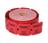 ORFOFE Rouleau de Tickets de Tombola 2000 Pièces en Papier Rouge