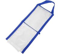 ORFOFE Sacoche de Rangement pour Portfolio et Affiches en PVC Solide Grand Paquet avec Poignée Bleue Compartiment Séparé pour Outils de Dessin pour Transport et Organisation D’Œuvres
