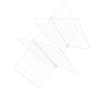 ORFOFE séparateur d'étagère de rangement cubique Séparateur Métallique Robuste en Fer à 6 Grilles Structure Fine pour Congélateur Maison et Garde-manger Entretien Facile