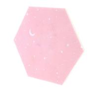 ORFOFE Tableau 11x19x22cm en Feutre Hexagonal Rose pour Photo Murale | Décoration Murale Soi-même, Panneau Adhésif Intérieur, Style Simple et Raffiné