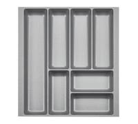 ORGA-BOX 2 Range-couverts Profondeur : 461 x Largeur : 409 mm gris argenté avec structure Canvas