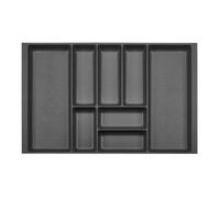 ORGA-BOX 2 Range-couverts Profondeur : 461 x Largeur : 709 mm anthracite avec structure Canvas