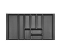 ORGA-BOX 2 Range-couverts Profondeur : 461 x Largeur : 809 mm anthracite avec structure Canvas pour tiroir Nobilia/Noblessa de 90 mm jusqu'à 07/2012