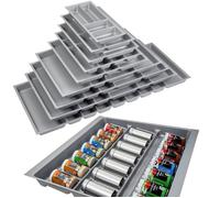 ORGA-BOX 2 Range-épices Profondeur : 461 x Largeur : 509 mm gris argenté avec structure Canvas pour tiroir Nobilia/Noblessa de 60 mm jusqu'à 07/2012
