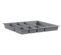 ORGA-BOX Bac à Couverts Gris argenté pour Tiroir de 60 cm p.ex. Nobilia dès 2013 (473,5 x 494 mm) III