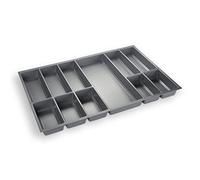 ORGA-BOX Bac à Couverts Gris argenté pour Tiroir de 80 cm p.ex. Nobilia dès 2013 (473,5 x 694 mm) III