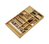 ORGA-BOX BAMBOU Range-couverts avec 10 compartiments pour tiroirs de cuisine Wellmann et Alno dans l'armoire de 90 cm
