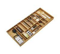 ORGA-BOX BAMBOU Range-couverts avec 15 compartiments pour tiroirs de cuisine Wellmann et Alno dans l'armoire de 120 cm