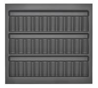ORGA-BOX I Porte-épices 513 x 473 x 28 mm gris orion avec revêtement anti-buée Porte-épices en verre pour Tandembox Antaro/Intivo et ModernBox dans l'armoire de 60 cm