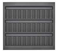 ORGA-BOX I Porte-épices 513 x 473 x 28 mm gris orion avec revêtement anti-buée Porte-épices en verre pour Tandembox Antaro/Intivo et ModernBox dans l'armoire de 60 cm