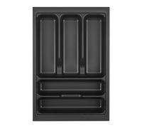 ORGA-BOX I Range-couverts 319 x 473 gris lave avec structure perlée pour Tandembox Antaro/Intivo et ModernBox dans armoire de 40 cm