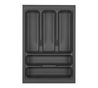 ORGA-BOX I Range-couverts 319 x 473 gris orion avec structure perlée et revêtement antidérapant pour Tandembox Antaro/Intivo et ModernBox dans armoire de 40 cm