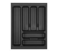 ORGA-BOX I Range-couverts 369 x 473 gris lave avec structure perlée pour Tandembox Antaro/Intivo et ModernBox dans une armoire de 45 cm