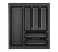 ORGA-BOX I Range-couverts 419 x 473 gris lave avec structure perlée pour Tandembox Antaro/Intivo et ModernBox dans une armoire de 50 cm
