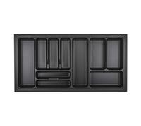 ORGA-BOX I Range-couverts 919 x 473 gris lave avec structure perlée pour Tandembox Antaro/Intivo et ModernBox dans une armoire de 100 cm