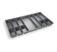 ORGA-BOX® III Bac à couverts gris argentér pour 90 cm tiroirs p.ex. Nobilia dès 2013 (473,5 x 794 mm): Cuisine & Maison