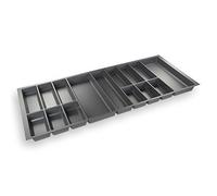 ORGA-BOX® IV UNIVERSAL Bac à couverts (473,5 x 1126 mm) Gris Argenté Longueur Tiroir 120 cm Découper Possible