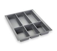 ORGA-BOX® IV UNIVERSAL Bac à couverts (473,5 x 376 mm) Gris Argenté Longueur Tiroir 45 cm Découper Possible