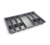ORGA-BOX® IV UNIVERSAL Bac à couverts (473,5 x 726 mm) Gris Argenté Longueur Tiroir 80 cm Découper Possible