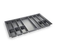 ORGA-BOX® IV UNIVERSAL Bac à couverts (473,5 x 826 mm) Gris Argenté Longueur Tiroir 90 cm Découper Possible