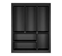 ORGA-BOX Junker Slim Range-couverts 375 x 476 mm gris lave structure perlée pour armoires de cuisine de 45 cm Range-couvertss parfaitement adapté au système de tiroirs SO SLIM