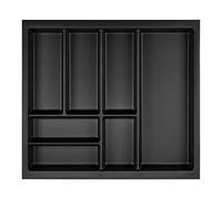 ORGA-BOX Junker Slim Range-couverts 525 x 476 mm gris lave structure perlée pour armoires de cuisine de 60 cm Range-couverts parfaitement adapté au système de tiroirs SO SLIM