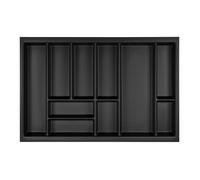 Orga-Box Junker Slim Range-couverts 725 x 476 mm gris lave structure perlée pour armoires de cuisine de 80 cm