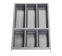 ORGA-BOX Range-couverts SEPARADO Individual gris argenté grainé (300 x 474 x 51 mm) Rangement de tiroir largeur d'armoire de 40 cm pour les couverts