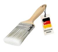 ORGAFLIX Pinceau à Lasure 60 mm de Qualité Supérieure - Pas de Perte de Poils - Pour Bois Extérieur, Vernis, Huile, Meubles - Large et Plat