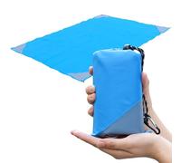 Orga'Neat Couverture de pique-nique de poche, légère et résistante au sable, 140 x 200 cm, pliable et tient dans un petit sac, résistante à l'eau, lavable, séchage rapide, tapis de plage compact pour
