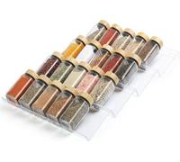 Organisateur à épices en acrylique à 4 niveaux - Support de tiroir de cuisine extensible