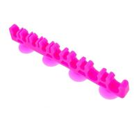 Organisateur à Pinceaux Silicone en Maquillage Noir Fentes | Séchage à L’air, Ventouse Incluse, Fixation pour Vitre ou Mur, Rangement Net pour Tiroir et Trousse