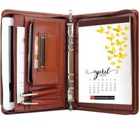 Organisateur A5 pour hommes - Classeur de documents professionnels et porte-documents à spirales