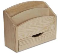 Organisateur Avec 2 Compartiments Et Tiroir - Creative Deco - 25 X 10 X 20,5 Cm