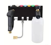 Organisateur Compact 26,8x10cm pour Accessoires Lavage | Design mural vertical, libère l'espace au pour sol, pour idéal pour garages encombrés, finition noire résistante