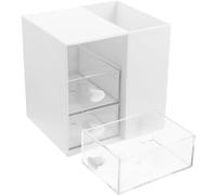 Organisateur Cosmétique à Tiroir Multi-grilles ABS pour Maison, Blanc | Rangement et Léger, Style Simple et Mode, pour Pinceaux, Bureau et Fournitures de Maison