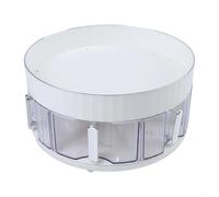 Organisateur Cuisine Rotatif 30cm Multi-Grilles(Double Layer White) | Plastique pour durable, pour robuste quotidien, résiste taches, couleurs jaune , pour facile entretien