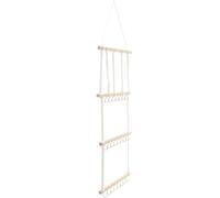 Organisateur D'accessoires pour Cheveux de Filles en Bois Mural | Support Suspendu avec Crochets, pour Bandeaux et Colliers, Rangement Décoratif Chambre Fille, Noël et Thanksgiving