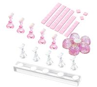 Organisateur d'affichage à ongles - Support d'exercice magnétique, support pour faux ongles, étagère en acrylique portable, conception antidérapante stable | Coiffeuse pour accessoires d'entraînement