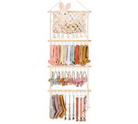 Organisateur de à Cheveux,Décoration Maison Boho Gain de Place | Support Mural pour Organisateur de Barrettes | Pour Collier Bijoux Filles Famille Maison Chambre Appartement Garde-robe Mur Porte