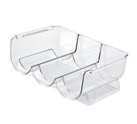 Organisateur de Bouteilles de vin empilable, Support à Boissons en Plastique Transparent avec Base antidérapante, Support à vin Peu encombrant pour la Maison, la Cuisine, Le Bar, (Effacer 3