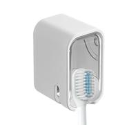 Organisateur de Brosse à Dents de Salle de Bain sans perçage - Support de Miroir Auto-adhésif, Cadre Rigide de 1,73 x 1,18 Pouces, système d'économie d'espace Vertical Profond, Coque de Protection