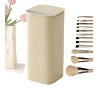 Organisateur De Brosses De Maquillage - Porte-levage Automatique, Quatre Organisateurs De Grille | Organisateur Des Outils Cosmétiques Avec Couvercle De Protection, Stockage De Pinceaux Pop-up Pour Ar