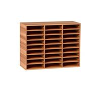 Organisateur De Bureau 80x30,5x63cm 27 Compartiments Meuble à Courrier En MDF