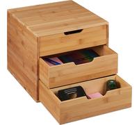 ORGANISATEUR DE BUREAU avec tiroirs BAMBUS 3 tiroirs
