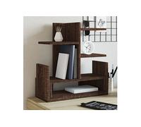 VIDAXL Organisateur de bureau chêne marron 49 x 20 x 52,5 cm - rangement multifonction