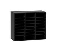 Organisateur De Bureau En Bois 74x30,5x62cm 24 Compartiments Pour Rangement Fichiers