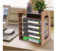 Organisateur de Bureau en Plaque Haute Densité - 7 Étages - Classeur de Documents -Rack de Stockage de Fichiers, BOITE DE